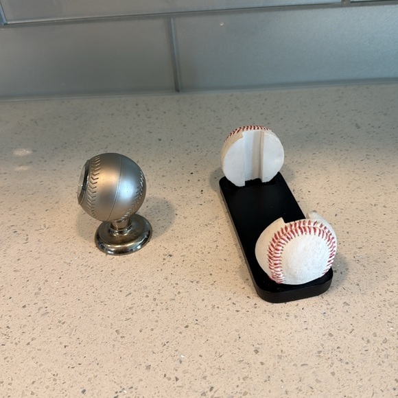 🏴 Vintage Baseball clock and business card holder - Picture 7 of 8